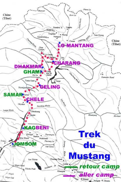 carte du mustang (trajet cout)